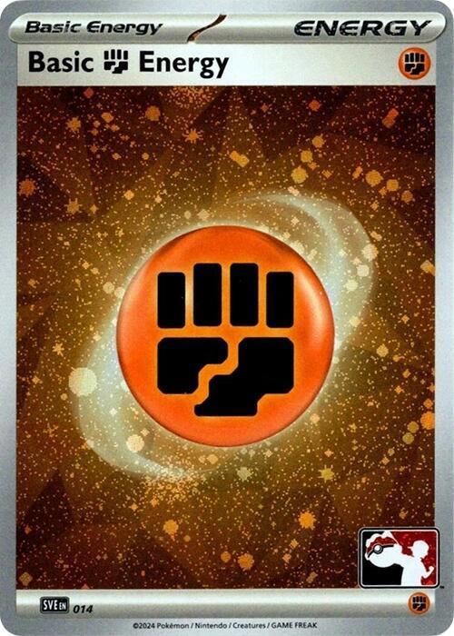 Scarlet & Violet Energy Basic Fighting Energy [Prize-Pack-Cosmos-Holo] Pokémon card